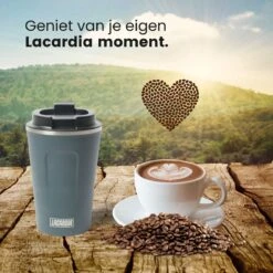 LaCardia Koffiebeker To Go Premium Blauw – Thermosbeker – Theebeker – 380ML – Herbruikbaar -Premium Waterflessenwinkel 1200x1200 560