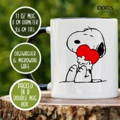 Snoopy Cute Mok - Snoopy Producten - Vrouwen Cadeautje - Valentijn Cadeautjes Voor Haar - Verjaardag Cadeau Man - Valentijn Cadeu Man - Mokken - Theeglazen - Koffiekopjes -Premium Waterflessenwinkel 1200x1200 593