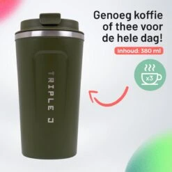 Triple J® Koffiebeker To Go - Thermosbeker - BPA & Lekvrij - 510ml - Groen 17 Triple J® Koffiebeker To Go - Thermosbeker - BPA & Lekvrij - 510ml - Groen -Premium Waterflessenwinkel 1200x1200 612
