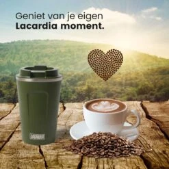 LaCardia Koffiebeker To Go Premium Groen – Thermosbeker – Theebeker – 380ML – Herbruikbaar -Premium Waterflessenwinkel 1200x1200 634
