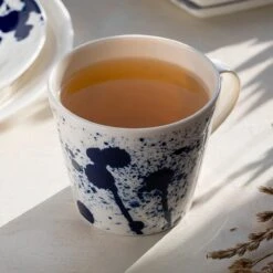 Royal Doulton Pacific - 6x Mok / Beker - Porselein - Wit / Blauw - 450 Ml - Set Van 6 Mokken -Premium Waterflessenwinkel 1200x1200 679