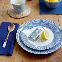 Royal Doulton Pacific - 6x Mok / Beker - Porselein - Wit / Blauw - 450 Ml - Set Van 6 Mokken -Premium Waterflessenwinkel 1200x1200 680