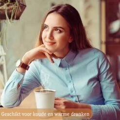 Drinkbeker Wit - Koffiebeker - Kartonnen Beker - 265ml - 100 Stuks - Wegwerpbeker - Papieren Beker - To-Go -Premium Waterflessenwinkel 1200x1200 766