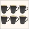 OTIX Koffiekopjes - Met Oor - Set Van 6 - Theekoppen - 340ml - Zwart - Keramiek 2 OTIX Koffiekopjes - Met Oor - Set Van 6 - Theekoppen - 340ml - Zwart - Keramiek -Premium Waterflessenwinkel 1200x1200 872