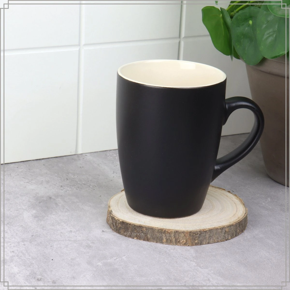 OTIX Koffiekopjes - Met Oor - Set Van 6 - Theekoppen - 340ml - Zwart - Keramiek 5 OTIX Koffiekopjes - Met Oor - Set Van 6 - Theekoppen - 340ml - Zwart - Keramiek - Afbeelding 3