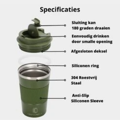 Castagnola Design RVS Koffiebeker To Go - Groen - 380ml - Thermosbeker - Theebeker 16 Castagnola Design RVS Koffiebeker To Go - Groen - 380ml - Thermosbeker - Theebeker -Premium Waterflessenwinkel 1200x1200 922