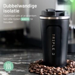 Triple J® Koffiebeker To Go - Thermosbeker - BPA & Lekvrij - 510ml - Zwart 18 Triple J® Koffiebeker To Go - Thermosbeker - BPA & Lekvrij - 510ml - Zwart -Premium Waterflessenwinkel 1200x1200 978