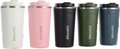 Koffiebeker To Go | Lekvrije Thermosbeker | Thermosfles | RVS Reisbeker | Dubbelwandige Travel Mug | 380 Ml | Blauw 12 Koffiebeker To Go | Lekvrije Thermosbeker | Thermosfles | RVS Reisbeker | Dubbelwandige Travel Mug | 380 Ml | Blauw -Premium Waterflessenwinkel 1200x492