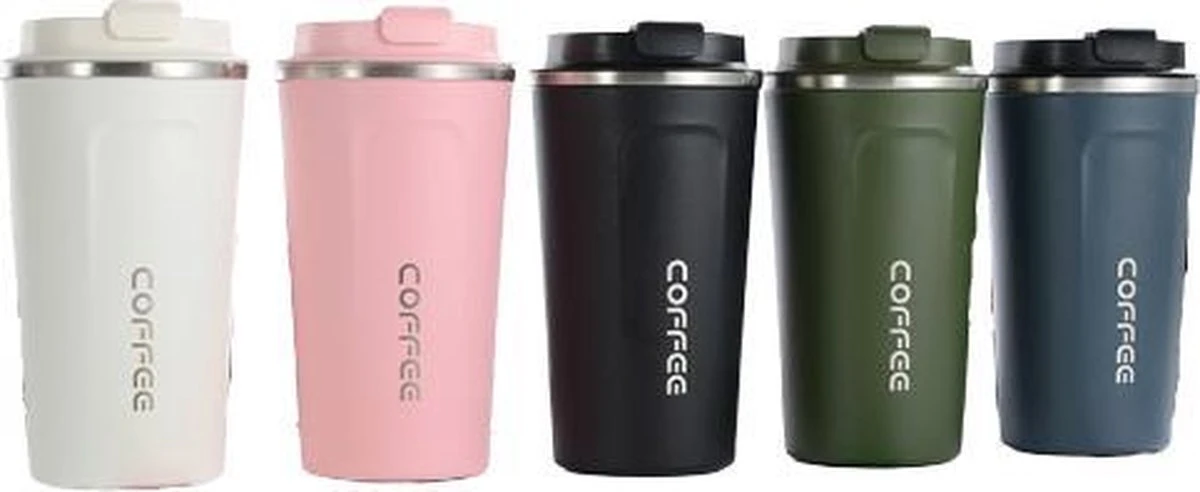 Koffiebeker To Go | Lekvrije Thermosbeker | Thermosfles | RVS Reisbeker | Dubbelwandige Travel Mug | 380 Ml | Blauw 6 Koffiebeker To Go | Lekvrije Thermosbeker | Thermosfles | RVS Reisbeker | Dubbelwandige Travel Mug | 380 Ml | Blauw - Afbeelding 4