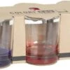 Drinkglas Met Gekleurde Bodem - Set Van 6 Stuks - 350cl