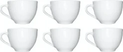 Merkloos Koffie Kopjes – Koffiekopjes – Koffiemokken – Cappuccino – Set Van 6 – Porselein – 250 Ml – Wit 11 Merkloos Koffie Kopjes – Koffiekopjes – Koffiemokken – Cappuccino – Set Van 6 – Porselein – 250 Ml – Wit -Premium Waterflessenwinkel 1200x511