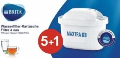 BRITA Maxtra Filterpatronen - 5+1-Pack -Premium Waterflessenwinkel 1200x584