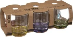 Waterglas Gekleurd Set Van 6 Stuks .Drinkglas Met Gekleurde Bodem. 310ml -Premium Waterflessenwinkel 1200x606 1