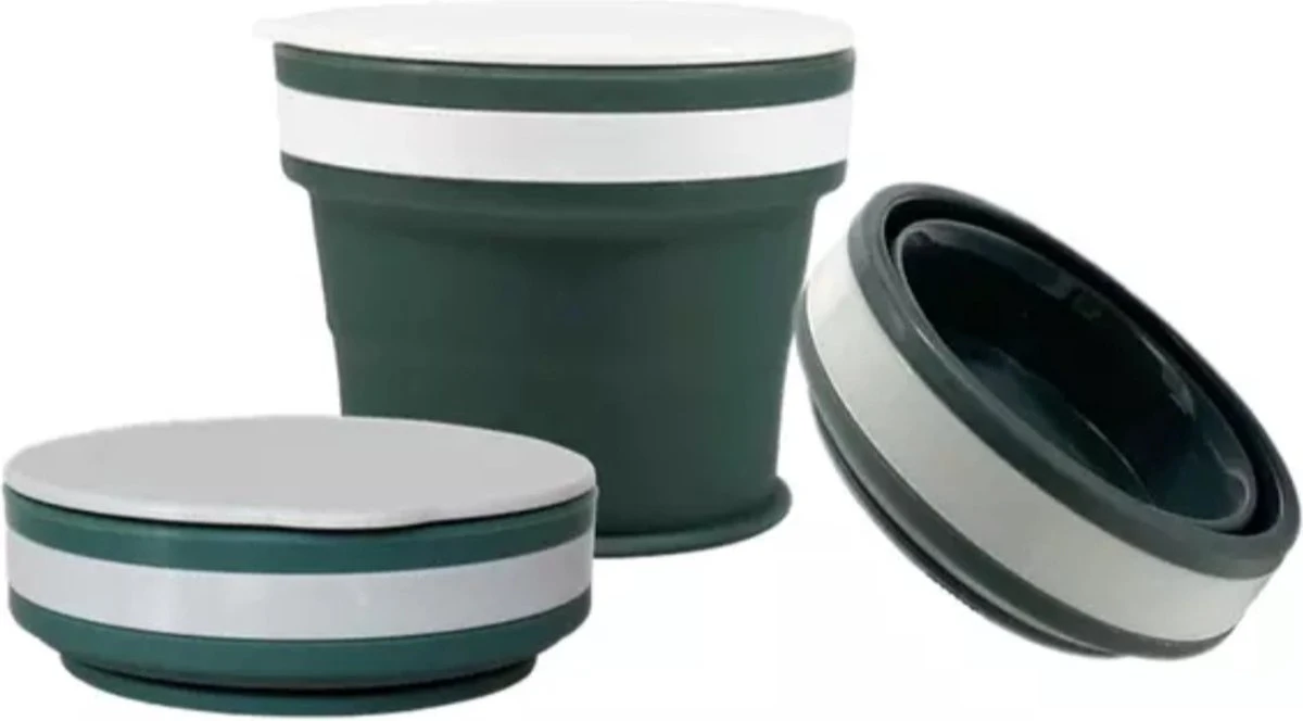 HK-Goodies - Opvouwbare Beker - Koffiebeker To Go- Herbruikbaar - Wasbaar - 170 ML - Beker To Go - Groen 7 HK-Goodies - Opvouwbare Beker - Koffiebeker To Go- Herbruikbaar - Wasbaar - 170 ML - Beker To Go - Groen - Afbeelding 5