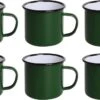 Olympia Emaille Mok 35cl - Emaille Beker Groen / Zwart - Emaille Servies ( Set Van 6 ) 1 Olympia Emaille Mok 35cl - Emaille Beker Groen / Zwart - Emaille Servies ( Set Van 6 ) -Premium Waterflessenwinkel 1200x679 1