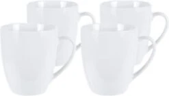 Excellent Houseware Set Van 4x Stuks Bekers/mokken Wit 380 Ml Van Porselein - Melkbekers 11 Excellent Houseware Set Van 4x Stuks Bekers/mokken Wit 380 Ml Van Porselein - Melkbekers -Premium Waterflessenwinkel 1200x682 3