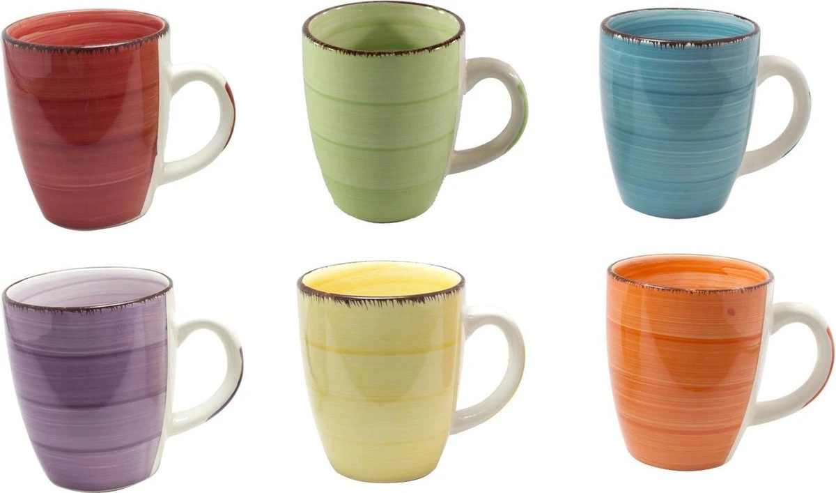 Studio Tavola Mokken Sunny Summer 350 Ml - 6 Stuks 3 Studio Tavola Mokken Sunny Summer 350 Ml - 6 Stuks