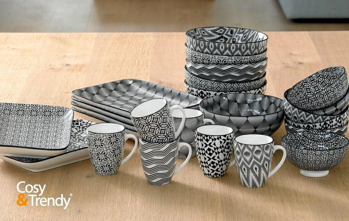 Cosy&Trendy Nikko Black Beker - Ø 7 Cm - Set-6 5 Cosy&Trendy Nikko Black Beker - Ø 7 Cm - Set-6 - Afbeelding 3