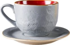 Vivi Oggi - Koffiekopjes Set Van 6 - Ø 9cm - Cappuccino - Kop En Schotel - 150 Ml - Italië -Premium Waterflessenwinkel 1200x780 2