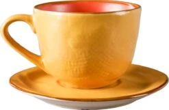 Vivi Oggi - Koffiekopjes Set Van 6 - Ø 9cm - Cappuccino - Kop En Schotel - 150 Ml - Italië -Premium Waterflessenwinkel 1200x784 2