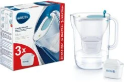 BRITA - Waterfilterkan Style Cool - Blauw - 2,4L + 3 MAXTRA+ Waterfilterpatronen -Premium Waterflessenwinkel 1200x790