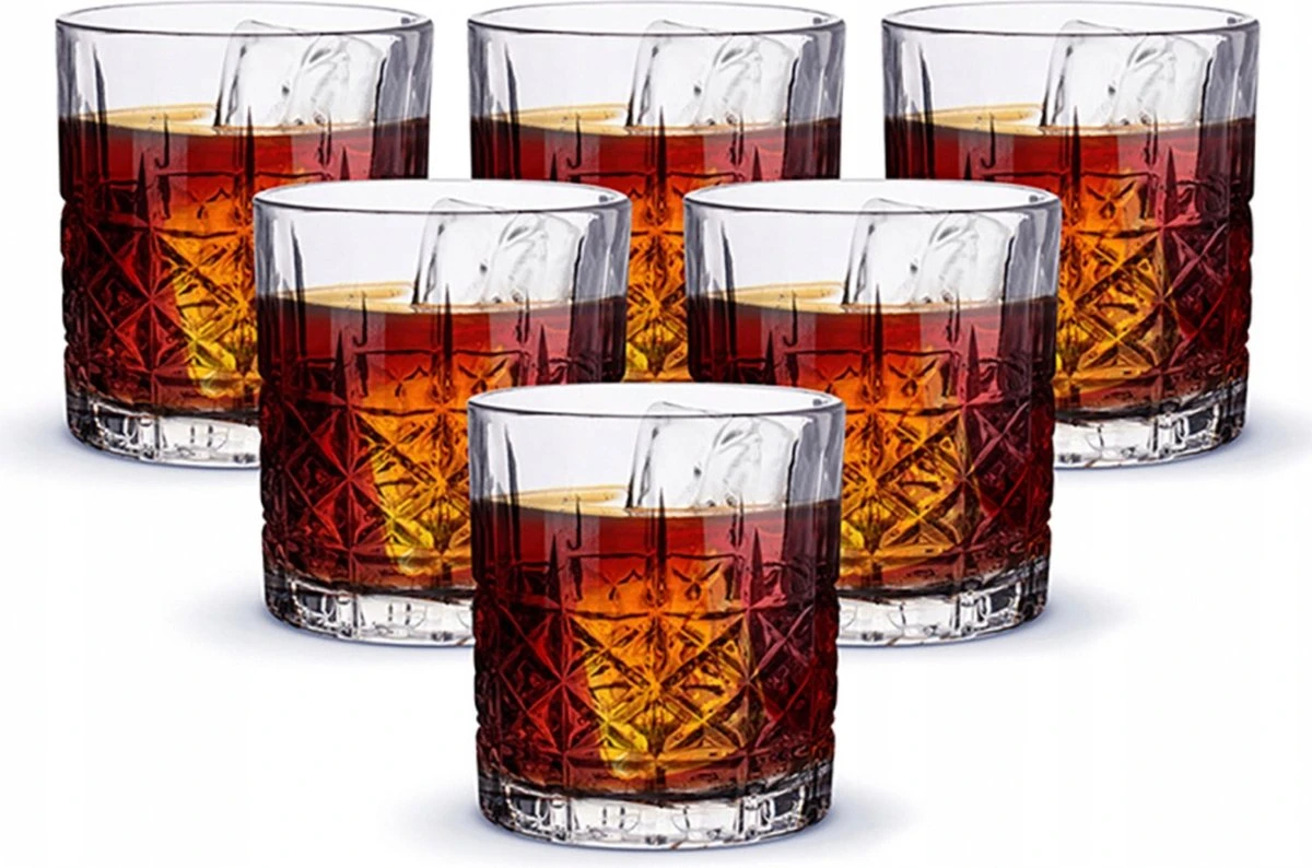 Luxe Drinkglazen - Whiskey Glazen - Cocktail Glazen - Cocktailglazen - Waterglazen - 330ML - 6 Stuks 5 Luxe Drinkglazen - Whiskey Glazen - Cocktail Glazen - Cocktailglazen - Waterglazen - 330ML - 6 Stuks - Afbeelding 3