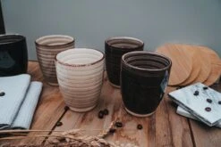 Koffiekopjes - Industrieel Grijs - Koffiebeker - Unieke Kleuren - Set Van 12 Kopjes (ook Los Verkrijgbaar) - 160ML En 340ML - Porselein - Hip En Trendy -Premium Waterflessenwinkel 1200x800 149