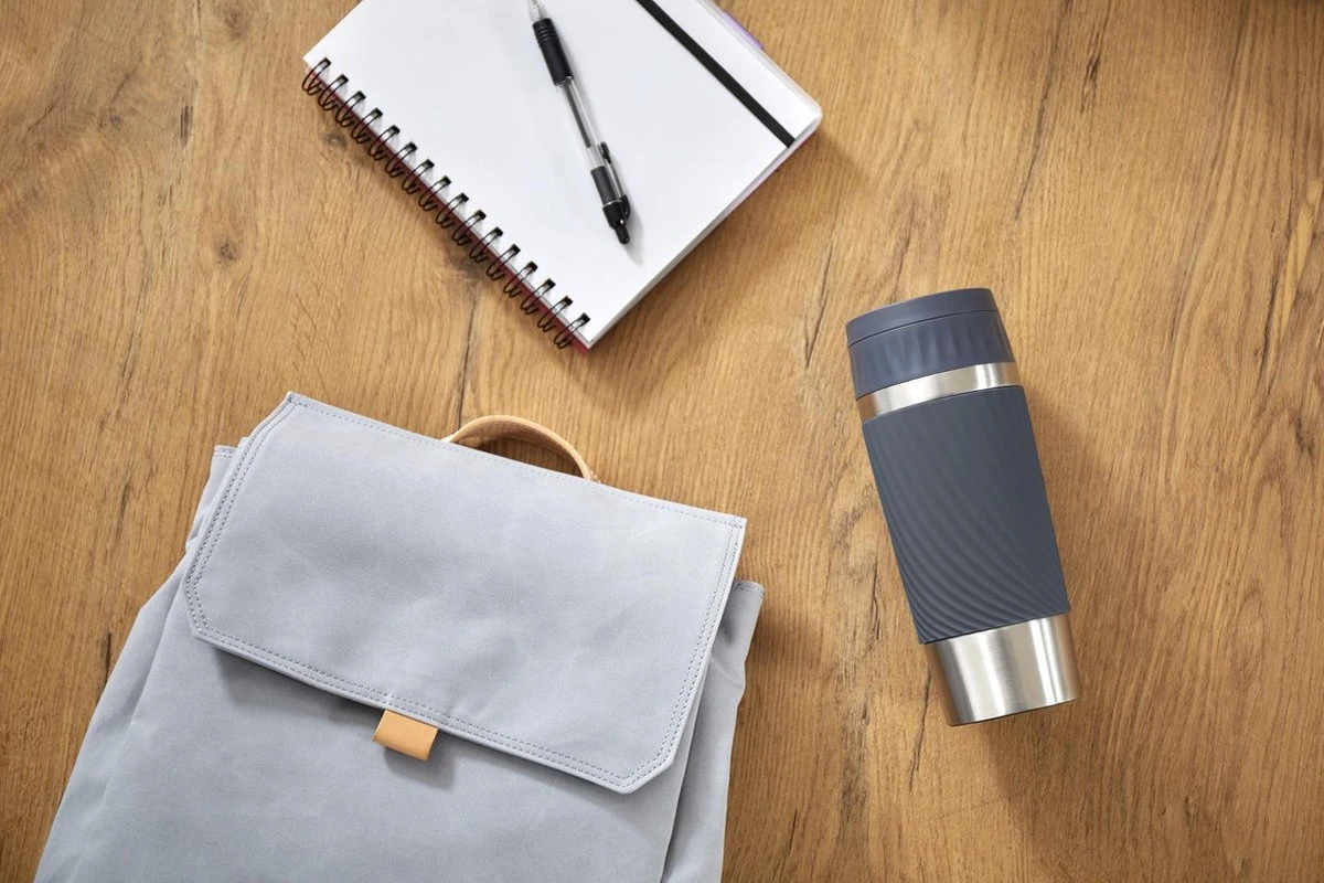 Tefal Travel Mug Easy Twist Thermobeker - Antraciet - 0,36 Liter 5 Tefal Travel Mug Easy Twist Thermobeker - Antraciet - 0,36 Liter - Afbeelding 3