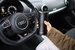 BanGosa® Koffiebeker To Go - Thermosbeker - Reisbeker - Travel Mug - RVS 400ml - Mat Zwart -Premium Waterflessenwinkel 1200x800 57