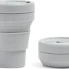 STOJO - Opvouwbare Beker - To Go - Grijs - 237ml - Herbruikbaar 1 STOJO - Opvouwbare Beker - To Go - Grijs - 237ml - Herbruikbaar -Premium Waterflessenwinkel 1200x809