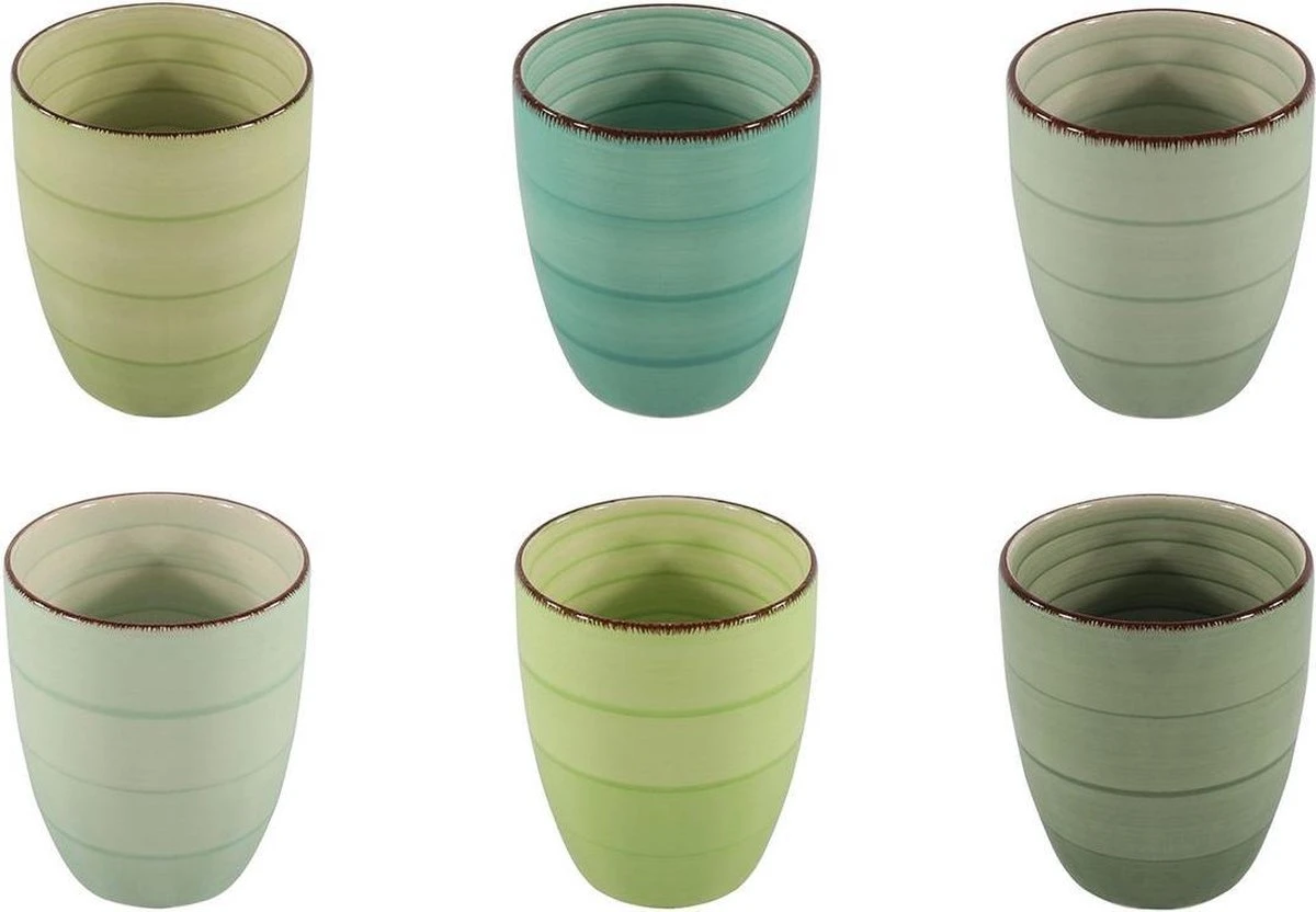 Studio Tavola Koffiemokken Zonder Oor Summer Green 34 Cl - 6 Stuks 3 Studio Tavola Koffiemokken Zonder Oor Summer Green 34 Cl - 6 Stuks