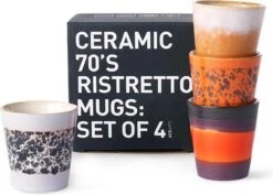 HKliving Ristretto 70`s Style Ceramic - Set Van 4 10 HKliving Ristretto 70`s Style Ceramic - Set Van 4 -Premium Waterflessenwinkel 1200x861
