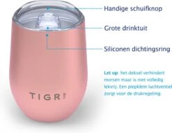 TIGR Cup - Drinkbeker - Thermosbeker - Koffie En Thee - 350ml - Rosé Goud 9 TIGR Cup - Drinkbeker - Thermosbeker - Koffie En Thee - 350ml - Rosé Goud -Premium Waterflessenwinkel 1200x930 1