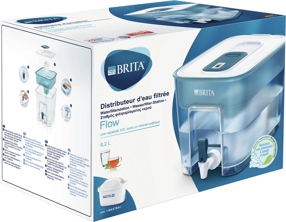 BRITA - Waterfilterkan Flow Cool - Blauw - 8,2L 16 BRITA - Waterfilterkan Flow Cool - Blauw - 8,2L - Afbeelding 14
