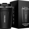 Volcan RVS Koffiebeker To Go - Thermosbeker - Theebeker - Coffee - Zwart -Premium Waterflessenwinkel 1200x960 1