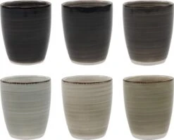 Koffiekopjes - Industrieel Grijs - Koffiebeker - Unieke Kleuren - Set Van 12 Kopjes (ook Los Verkrijgbaar) - 160ML En 340ML - Porselein - Hip En Trendy -Premium Waterflessenwinkel 1200x969 4