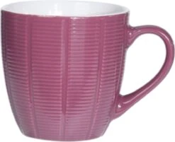 Orange85 Koffiekopjes Gekleurd - Set Van 6 - Koffiemokken - Streep - 200 Ml - Reliëf - Aardewerk - Met Oor - Theemokken -Premium Waterflessenwinkel 1200x976 5