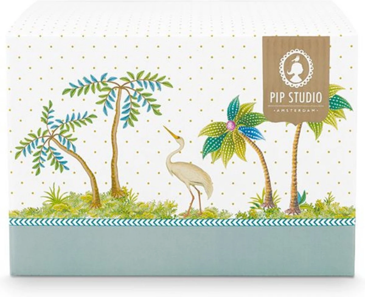 Pip Studio Jolie Groen - Set 2 Mokken - Flowers Large 350ml 5 Pip Studio Jolie Groen - Set 2 Mokken - Flowers Large 350ml - Afbeelding 3