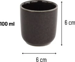 Orange85 Koffiekopjes - Espresso Kopjes - Set Van 6 - 100 Ml - Zwart -Premium Waterflessenwinkel 1200x987 2