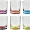Set Van 12x Stuks Tumbler Glazen Colori 300 Ml Van Glas - Drinkglazen - Waterglazen