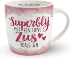 Enjoy Mok - Superblij Met Een Lieve Zus Zoals Jij - Met Binnentekst