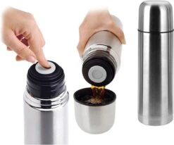 Excellent Houseware KOOPMAN Thermoskan Bullet 1 Liter RVS -Premium Waterflessenwinkel 1200x999