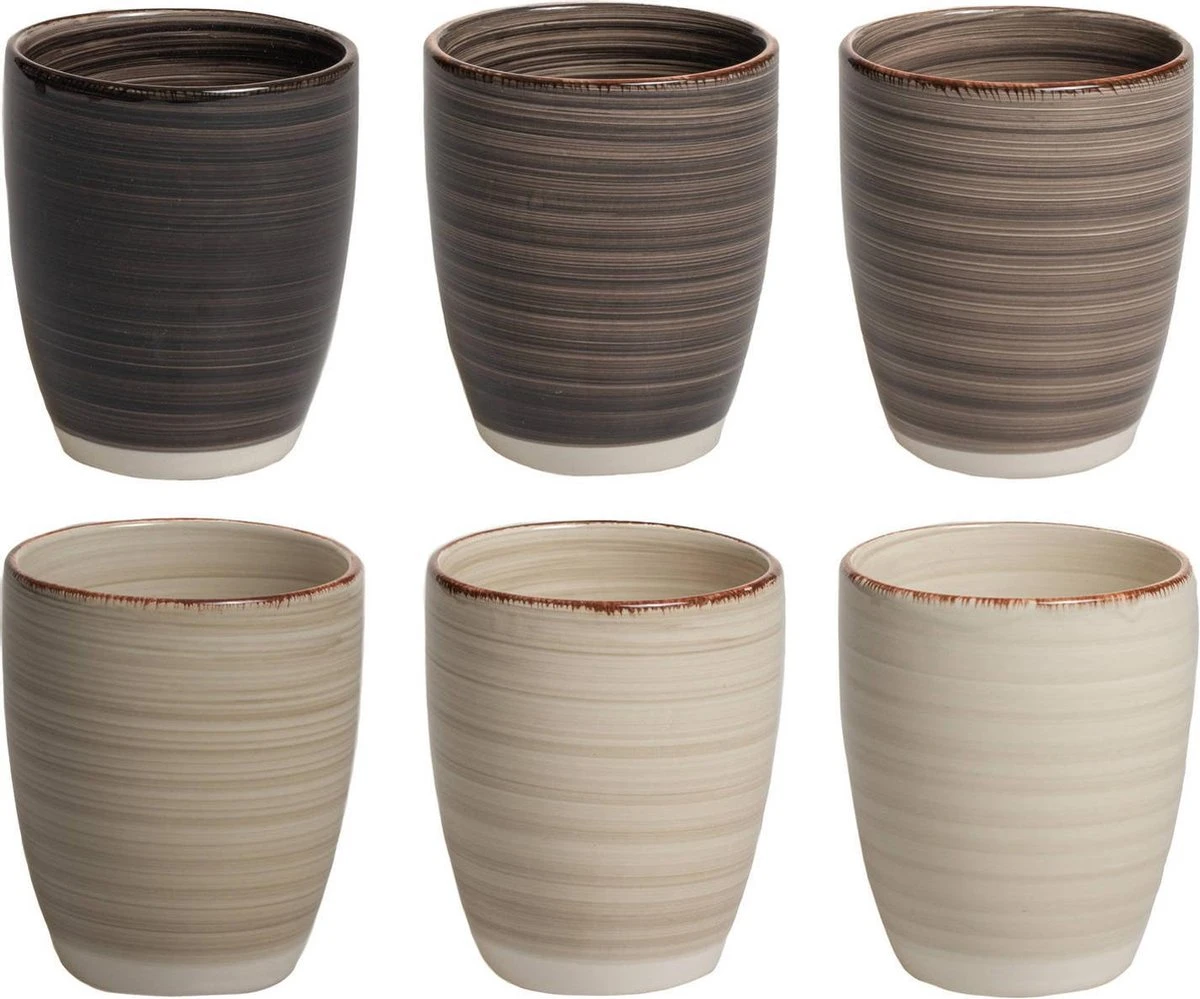 BK Industrieel - Koffiemok - 6 Stuks - Zonder Oor - 340ml 3 BK Industrieel - Koffiemok - 6 Stuks - Zonder Oor - 340ml