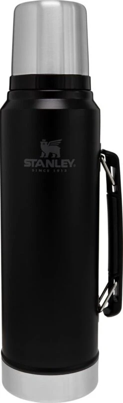 Stanley The Legendary Classic Bottle 1,00L - Thermosfles - Matte Black -Premium Waterflessenwinkel 366x1200