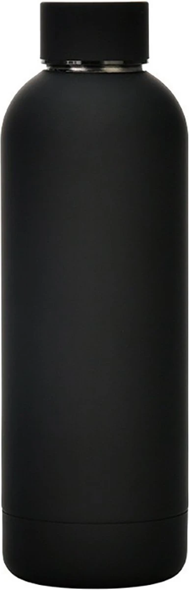 Merkloos Thermosfles - 500 Ml - Zwart - Dubbelwandig - RVS - Warm - Koud - Koffie - Water - Thee - Duurzaam 3 Merkloos Thermosfles - 500 Ml - Zwart - Dubbelwandig - RVS - Warm - Koud - Koffie - Water - Thee - Duurzaam