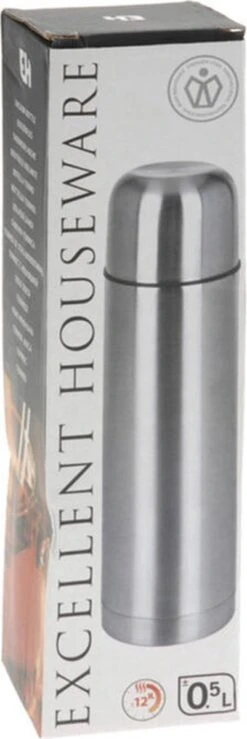 Merkloos Excellent Houseware Bullet Isolatiekan - 0,5 L - RVS 14 Merkloos Excellent Houseware Bullet Isolatiekan - 0,5 L - RVS -Premium Waterflessenwinkel 401x1200 3