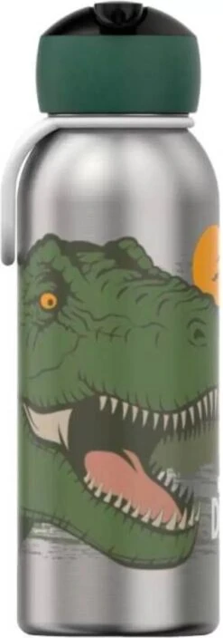 Mepal – Isoleerfles Flip-up Campus – Dino – Waterfles Met Rietje – Houdt Je Drankje Tot 9 Uur Warm En 12 Uur Koud – Drinkfles Voor Kinderen – Thermosfles -Premium Waterflessenwinkel 421x1200