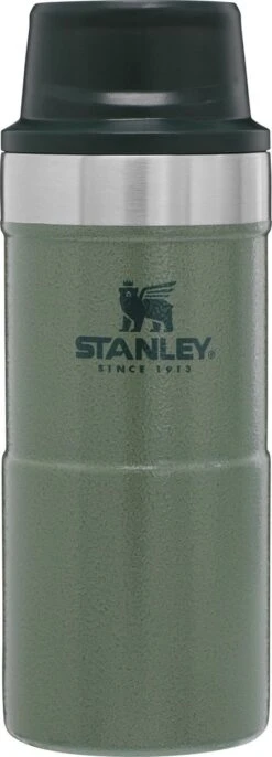 Stanley Trigger-Action Travel Mug 0.35L - Thermosfles - Hammertone Green -Premium Waterflessenwinkel 432x1200