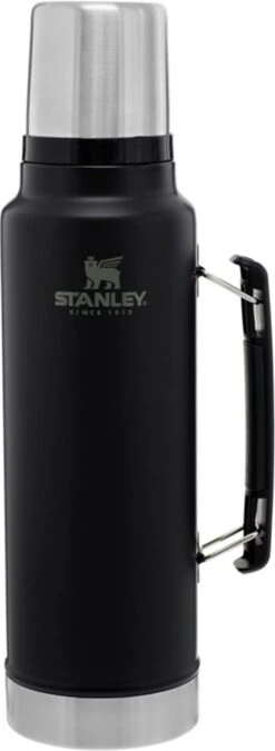 Stanley The Legendary Classic Bottle 1,00L - Thermosfles - Matte Black -Premium Waterflessenwinkel 439x1200