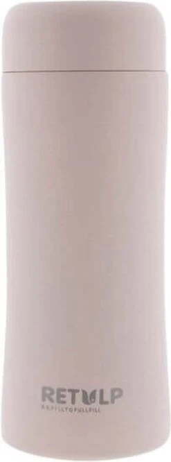 Retulp - Tumbler Thermosbeker – Champagne Pink – 300 Ml - Thermosfles - Roze -Premium Waterflessenwinkel 445x1200